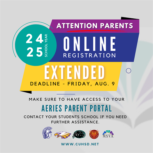 Online Registration Extended